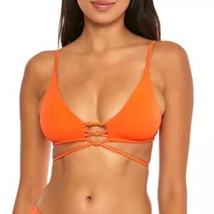 🌻NEW w/tags ISABELLA ROSE Angelica Triangle Bikini Top Size D Cup